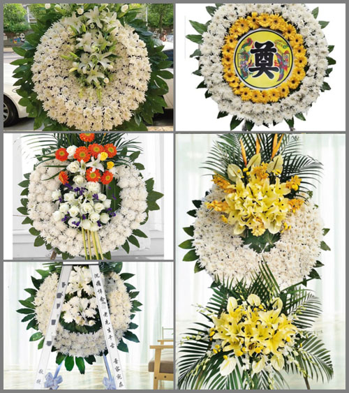 四川遂宁船山区桂花镇花圈速递